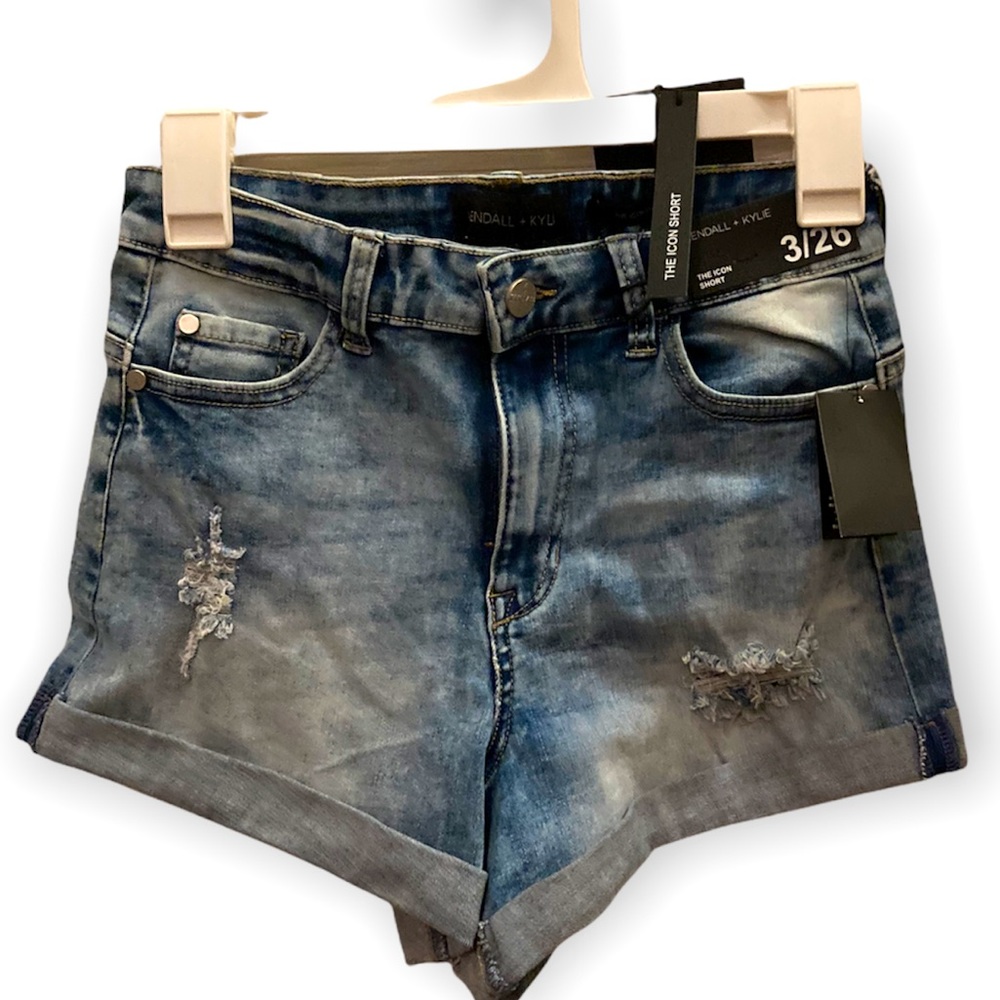 denim shorts high waisted the icon short